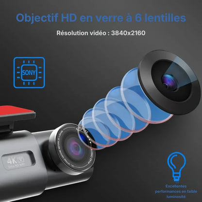 Driveonix Caméra Duo – 4K