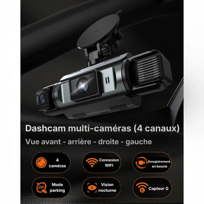 Driveonix Caméra Prestige - Système 4 caméras Wi-Fi