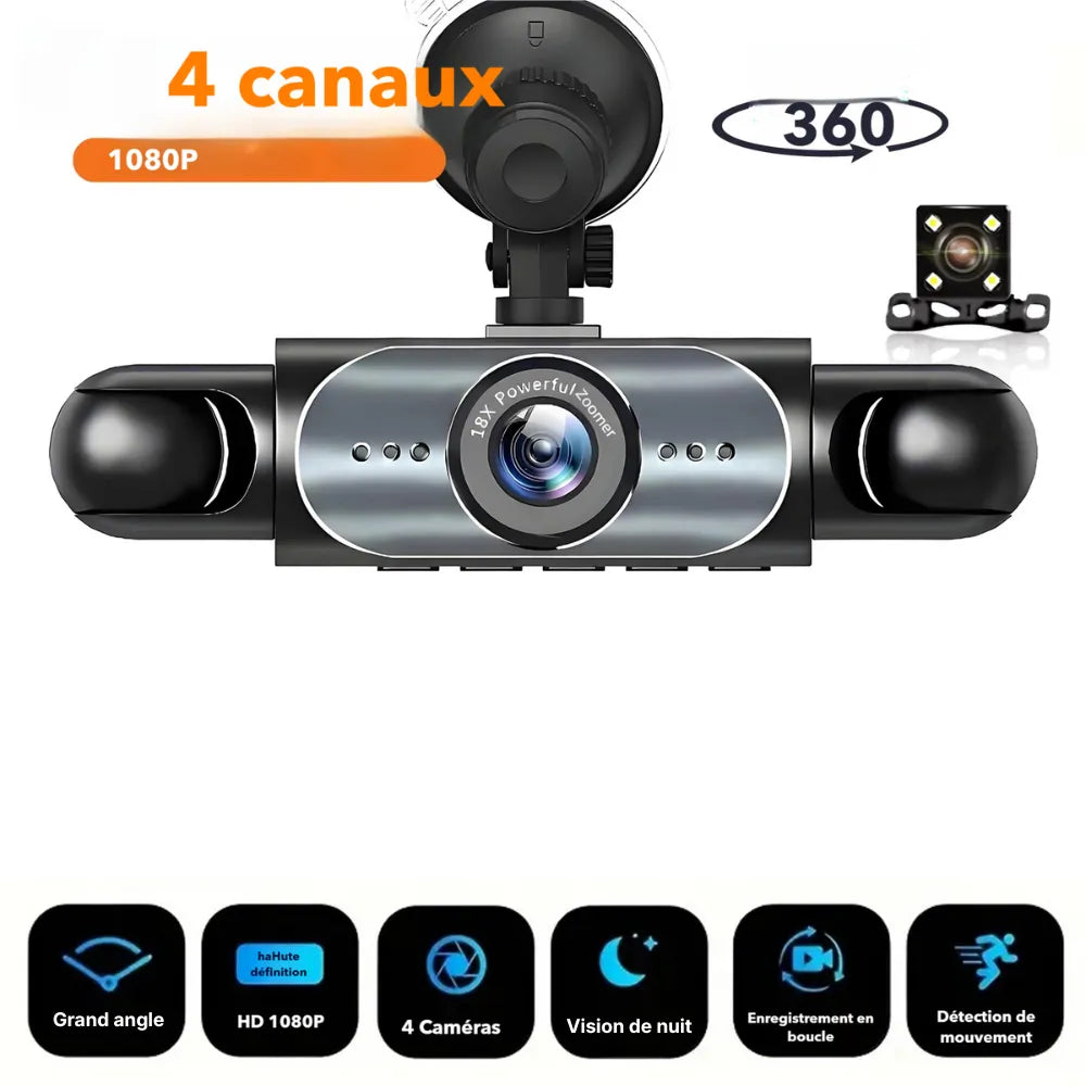 Driveonix Caméra Panorama 360 – Mode Parking