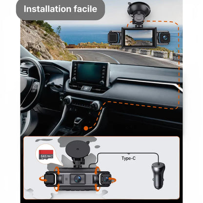 Driveonix Caméra Prestige - Système 4 caméras Wi-Fi