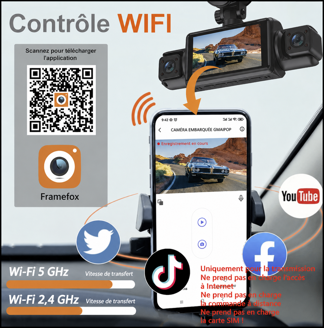 Driveonix Caméra Nomade 360