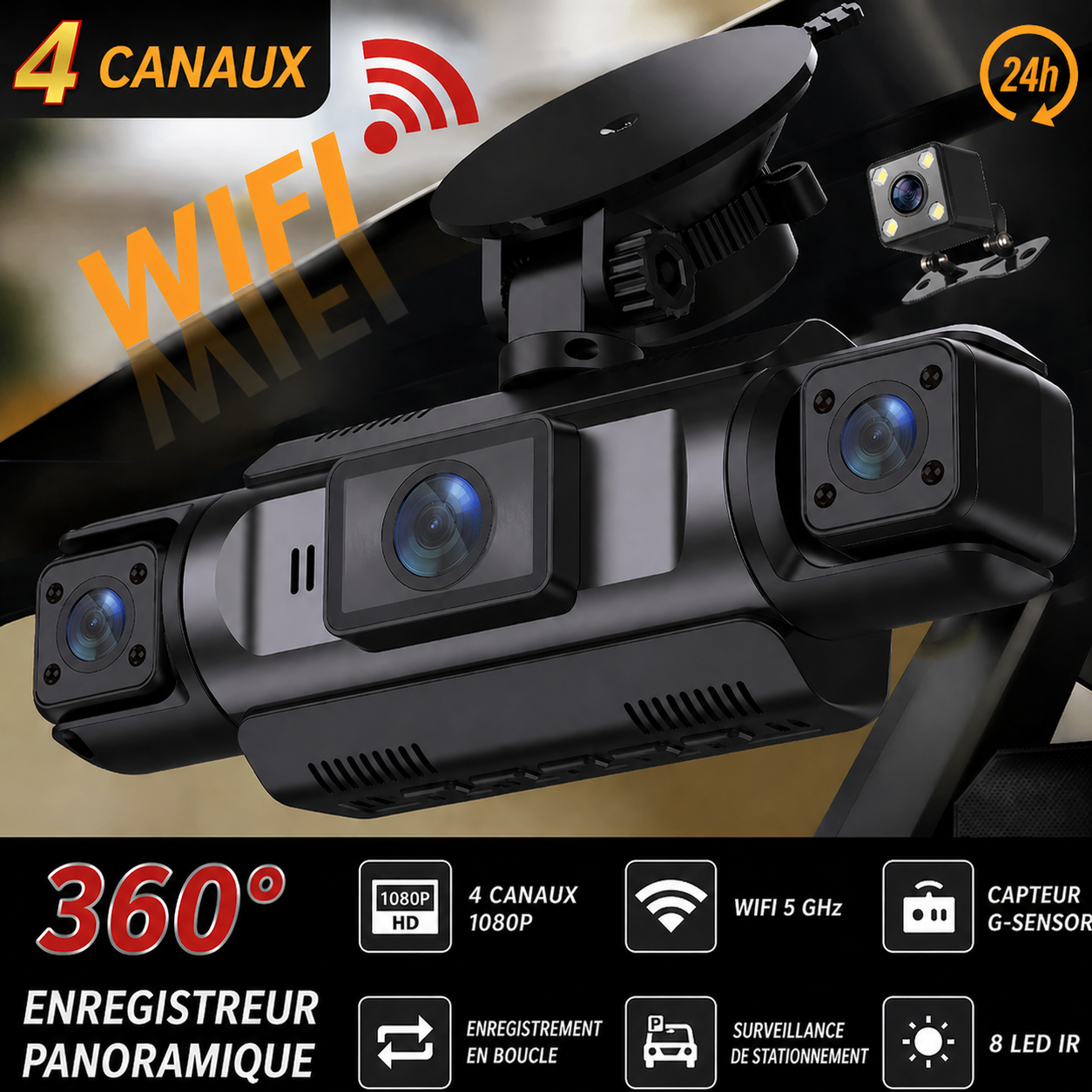 Driveonix Caméra Nomade 360
