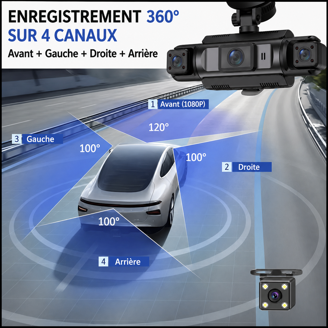 Driveonix Caméra Nomade 360